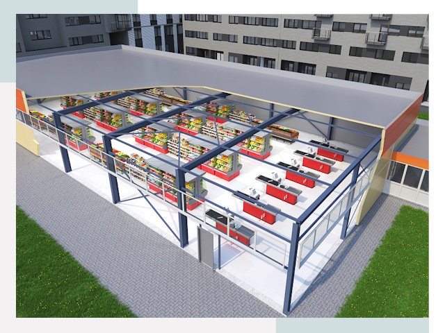 Строительство магазинов в Кстово от 611 руб. за м²