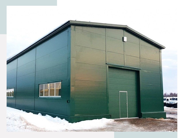 Двускатные ангары в Кстово