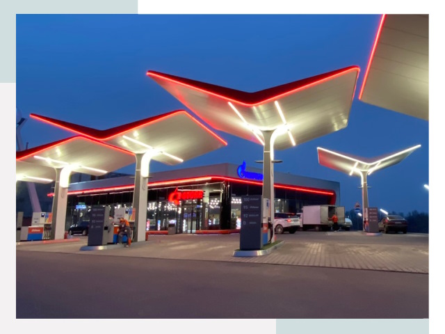Навесы для АЗС в Кстово