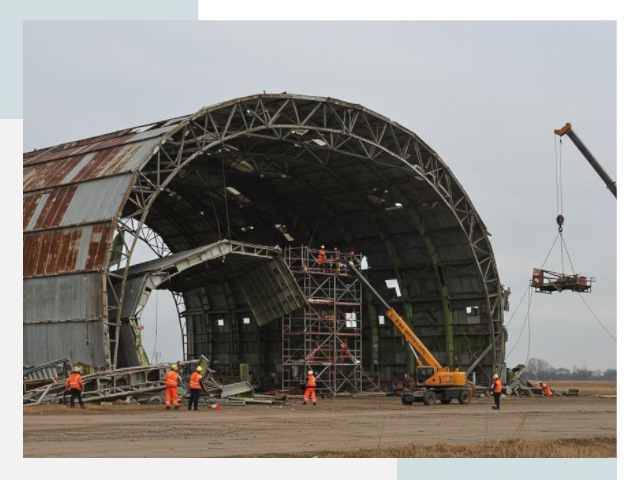 Демонтаж ангаров в Кстово